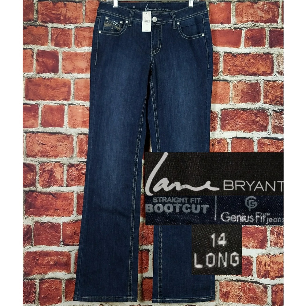 NWT Lane Bryant Long Tall Jeans Sz 14L x 34